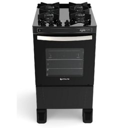 Fogão Atlas Agile Glass, 4 Bocas, Mesa de Vidro - Preto - 2