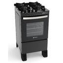Ver imagem 1 de Fogão Atlas Agile Glass, 4 Bocas, Mesa de Vidro - Preto