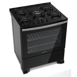 Fogão Atlas Utop Glass 5 Bocas Preto - 1