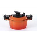 Ver imagem 1 de Caçarola Roichen Cerâmica de Baixa Pressão A Vácuo com Tampa Cerâmica - 20cm - 3L - Laranja