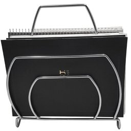 Revisteiro Cromado de Chão Aramado Suporte para Revista - 2