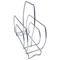 Revisteiro Cromado de Chão Aramado Suporte para Revista - 4