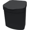 Lixeira 2,5 Litros Tampa Fácil Pia Bancada Cozinha Originale Preta - 1