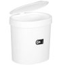 Lixeira Plástica Pia 2,5 Litros Coza Cozinha Tampa Bancada Branca - 4
