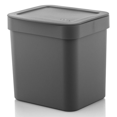 Lixeira 2,5l Trium Ou Compacta Tampa Cozinha Bancada Casa Chumbo