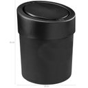 Ver imagem 2 de Lixeira Automática 5 Litros Tampa Esconde Sacola Banheiro Preta