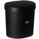 Ver imagem 1 de Lixeira Plástica Pia 2,5 Litros Coza Cozinha Tampa Bancada Preta