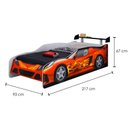 Ver imagem 4 de Cama Sport Car Infantil com Pintura Serigrafia e UV Branco Fosco/ Vermelho