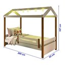 Ver imagem 3 de Cama Infantil Montessoriana Eliz Solteiro com Luz de Led - Branco