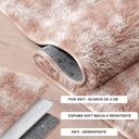 Ver imagem 3 de Kit Tapete Banheiro Felpudo Peludo Mesclado Bege 40 X 60 Cm