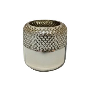 Vaso Decorativo Vidro Dourado - P