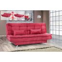 Ver imagem 1 de Sofá Cama Salomé 3 Lugares 1,85M Encosto Retrátil - Suede Vermelho