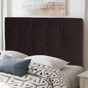 Ver imagem 2 de Cabeceira Estofada Cama Box Casal Queen Size Fiorella 160cm Corino Marrom Cacau - Desk Design