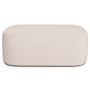 Ver imagem 5 de Puff Decorativo Orgânico para Living Quarto 100cm Doha W01 Linho Cru - Lyam Decor