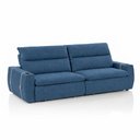 Ver imagem 5 de Sofá Retrátil Reclinável Lugano 2,40m USB e Porta Copos Linho Azul - King House
