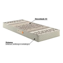 Colchão Solteiro Ecoflex Espuma D33 Ecoline com Sistema Antiácaro, Antifungo e Antialérgico 88x188x14cm - 3 Colchão Solteiro Ecoflex Espuma D33 Ecoline com Sistema Antiácaro, Antifungo e Antialérgico 88x188x14cm - 3