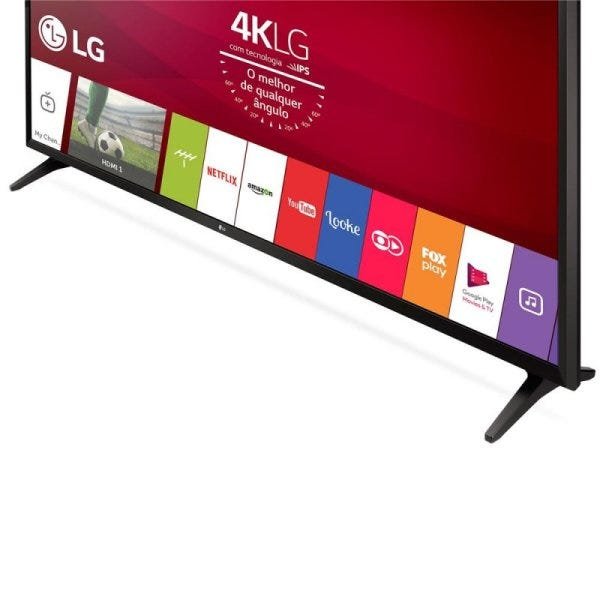 Smart TV LED 55 Polegadas Ultra Hd 4K Lg 55Uj6300 com Sistema Webos 3.5, Wi-Fi, Painel Ips, Hdr e Quick Acess - 4