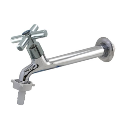 3158 C70 Torneira para Parede Pia Tanque em Metal Cromado 18 Cm com Bico União e Arejador