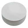 Cake Board Para Confeitaria em Mdf 1 Face Branco 21 Cm Com 20 Atacado - 2