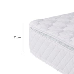 Colchão Casal Luckspuma Colchões L.Spring Ensacado One Side com Sistema Antiácaro, Antifungo e Antialérgico (188x138x25 - 2 Colchão Casal Luckspuma Colchões L.Spring Ensacado One Side com Sistema Antiácaro, Antifungo e Antialérgico (188x138x25 - 2