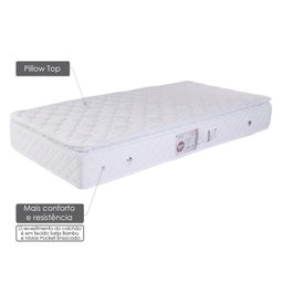 Colchão Casal Luckspuma Colchões L.Spring Ensacado One Side com Sistema Antiácaro, Antifungo e Antialérgico (188x138x25 - 4 Colchão Casal Luckspuma Colchões L.Spring Ensacado One Side com Sistema Antiácaro, Antifungo e Antialérgico (188x138x25 - 4