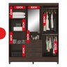 Guarda-roupa para Quarto com Espelho Pérsia - 11