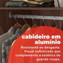 Ver imagem 6 de Guarda-Roupa para Quarto com Espelho Pérsia Marrom/Café Demóbile