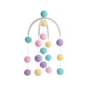 Ver imagem 1 de Móbile Infantil Cormilu de Bolinhas, Artesanal, Mdf, 30cm Largura, 50cm Altura, Bolinhas 6cm Diâmetr