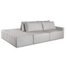 Sofá Ilha Marrocos Modular com Puff 255 Cm Bouclê Off White - 1