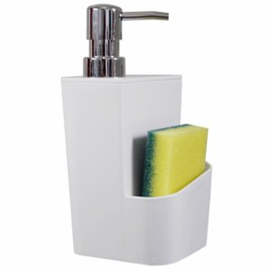 Dispenser Para Detergente E Esponja 650ml - Branco