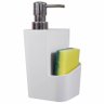 Dispenser Para Detergente E Esponja 650ml - Branco - 2