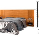 Ver imagem 7 de Cabeceira Box Ripada 106x225cm Lady