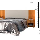 Ver imagem 4 de Cabeceira Box Ripada 106x225cm Lady Marrom