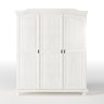 Guarda-Roupa Solteiro 3 Portas 4 Prateleiras Madeira Maciça Provençal Bastian  - 2