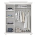 Ver imagem 4 de Guarda-Roupa Solteiro 3 Portas 4 Prateleiras Madeira Maciça Provençal Bastian 