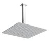 Chuveiro Ducha de Teto Quadrada Square Slim Inox 25x25cm com Braço Quadrado - 1
