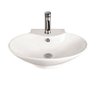 Cuba de Apoio Banheiro Lavabo Sobrepor Redonda de Porcelana Cerâmica Louça C294 - Premierdecor - 1