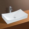 Cuba de Apoio Banheiro Lavabo Sobrepor Modelo Folha de Porcelana Cerâmica Louça C276 - Premierdecor - 1