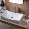 Cuba de Apoio Banheiro Lavabo Sobrepor Modelo Folha de Porcelana Cerâmica Louça C276 - Premierdecor - 3