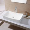 Cuba de Apoio Banheiro Lavabo Sobrepor Modelo Folha de Porcelana Cerâmica Louça C276 - Premierdecor - 2
