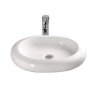 Cuba de Apoio Banheiro Lavabo Sobrepor Redonda de Porcelana Cerâmica Louça C295 - Premierdecor - 2