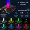 Suporte Fone de Ouvido Headset Efeitos Rgb com 2 Portas Usb - 3
