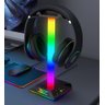 Suporte Fone de Ouvido Headset Efeitos Rgb com 2 Portas Usb - 2