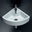 Ver imagem 4 de Cuba de Apoio de Canto Banheiro Lavabo Sobrepor Redonda de Porcelana Cerâmica Louça C293 - Premierde