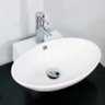 Cuba de Apoio Banheiro Lavabo Sobrepor Redonda de Porcelana Cerâmica Louça C304 - Premierdecor - 1