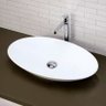 Cuba de Apoio Banheiro Lavabo Sobrepor Redonda de Porcelana Cerâmica Louça C305 - Premierdecor - 2