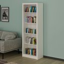 Ver imagem 6 de Estante Armário Alta Livreiro Multiuso Office 5 Prateleiras Branco
