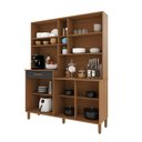 Ver imagem 4 de Armário de Cozinha Compacta Fidelitá Amsterdã 160cm 7 Portas 1 Gaveta com Tampo e Fundo