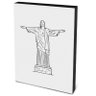 Quadro Decorativo Canvas 40x30cm Cristo Redentor Minimalista - 1