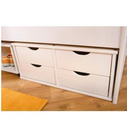Cama Solteiro 5 Gavetas e Nicho Madeira Maciça Floro - 10